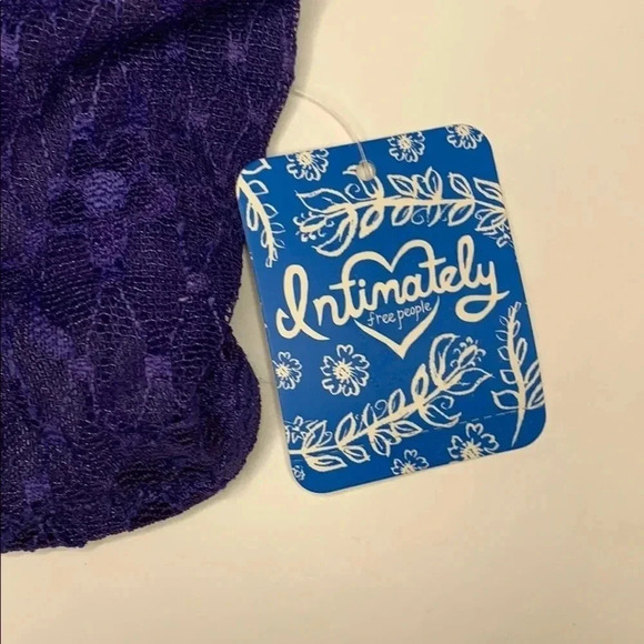 Free People Blue Violet Lace Bandeau Bra - Picture 6 of 7